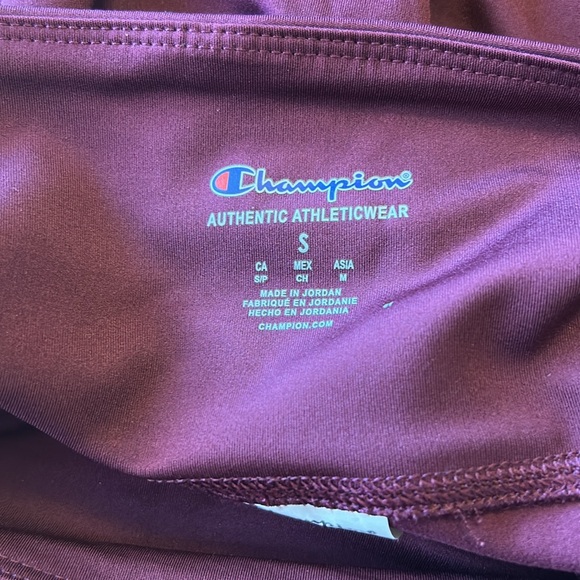 Champion Burgundy Bike Shorts with Side pocket, Size Small New with tags - Picture 7 of 7